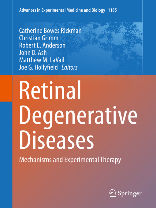 Upplýsingar um Retinal Degenerative Diseases eftir Catherine Bowes Rickman - Biðlisti